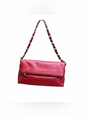 Máxima Women's Red Leather Shoulder Bag